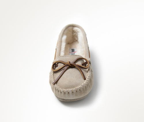 Minnetonka Cally Trapper Moccasin - Stone