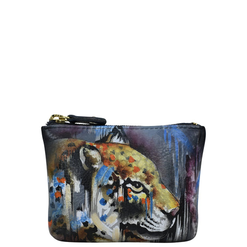 Anuschka Abstract Leopard Coin Purse