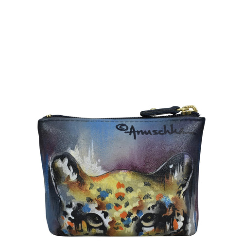 Anuschka Abstract Leopard Coin Purse