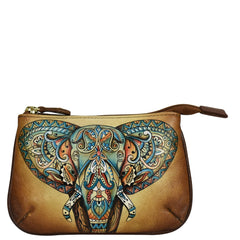 Anuschka Elephant Mandala Medium Zip Pouch