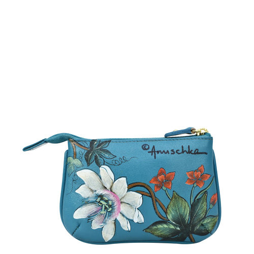 Anuschka Royal Garden Medium Zip Pouch