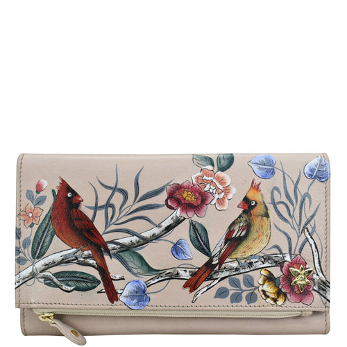 Anuschka Cardinal Family Three Fold Clutch