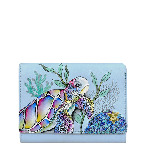 Anuschka Underwater Beauty French Wallet