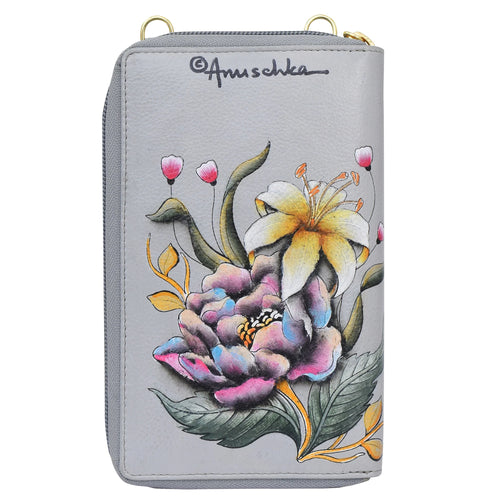 Anuschka Ethereal Garden Crossbody Phone Case