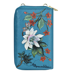 Anuschka Royal Garden Crossbody Phone Case