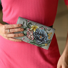 Anuschka Ethereal Garden Accordion Flap Wallet