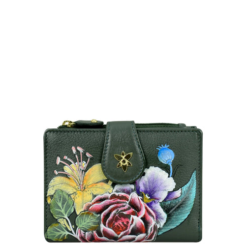 Anuschka Vintage Floral Two Fold Wallet