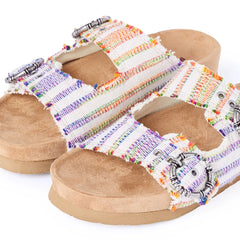 Minnetonka Women's Georgine Sandal - Fiesta Stripe