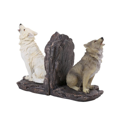 Howling Wolf Bookends