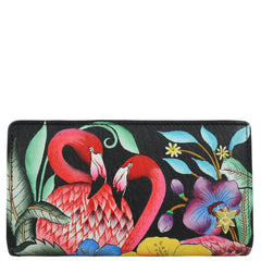 Anuschka Island Flamingos RFID Card Organizer