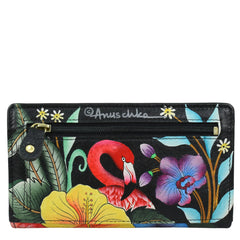 Anuschka Island Flamingos RFID Card Organizer