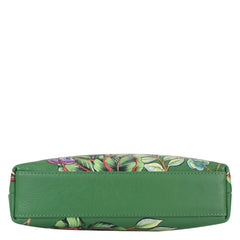 Anuschka Dancing Leaves Double Zip Crossbody