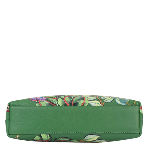 Anuschka Dancing Leaves Double Zip Crossbody
