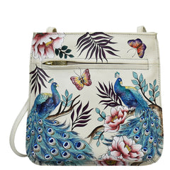 Anushcka Pretty Peacocks Slim Crossbody