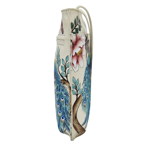 Anushcka Pretty Peacocks Slim Crossbody