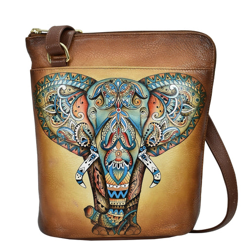 Anuschka Elephant Mandala Organizer Crossbody