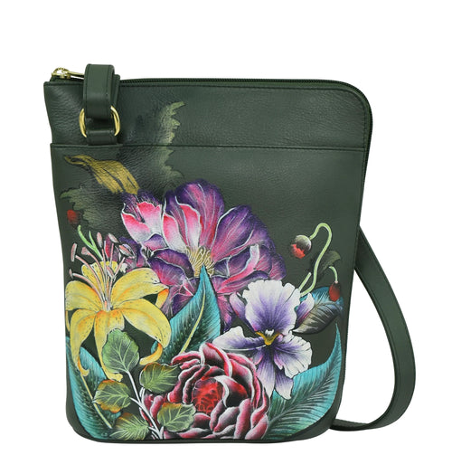 Anuschka Vintage Floral Organizer Crossbody