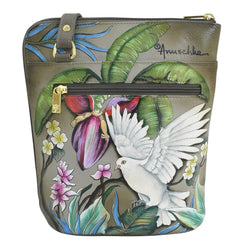 Anuschka Wings of Peace Side Zip Crossbody