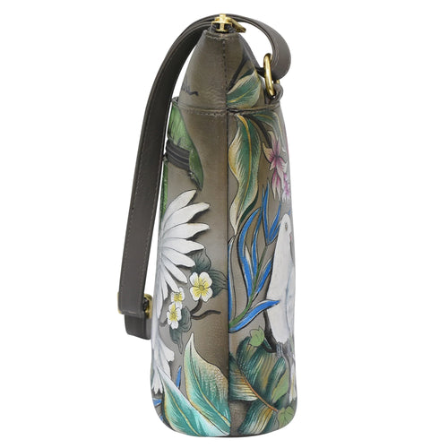 Anuschka Wings of Peace Side Zip Crossbody