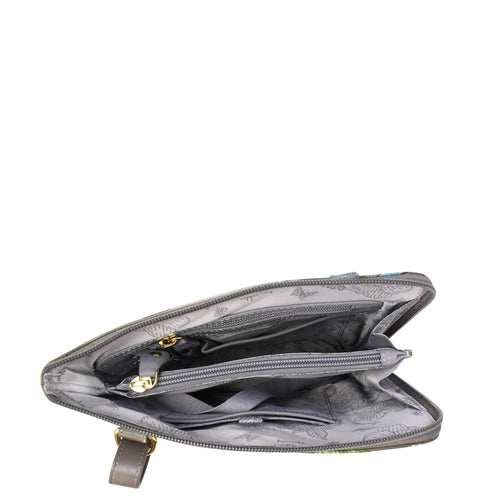 Anuschka Wings of Peace Side Zip Crossbody