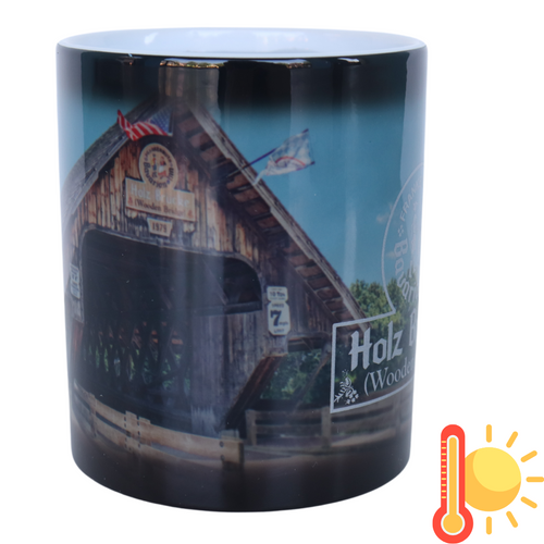 Color Changing Mug - Holz Brücke Wooden Bridge