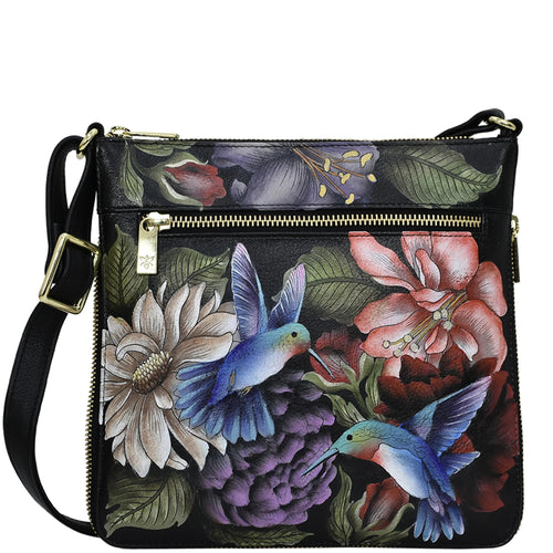 Anuschka Hummingbird Heaven Travel Crossbody