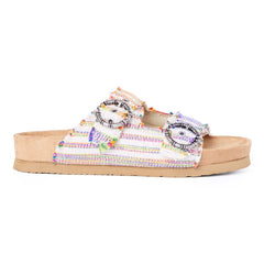 Minnetonka Women's Georgine Sandal - Fiesta Stripe