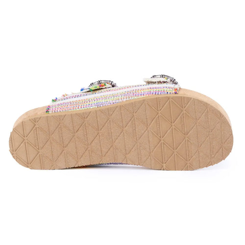 Minnetonka Women's Georgine Sandal - Fiesta Stripe