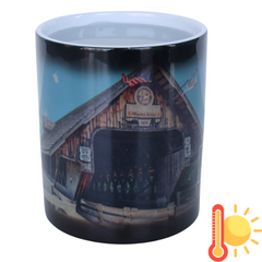 Color Changing Mug - Holz Brücke Wooden Bridge