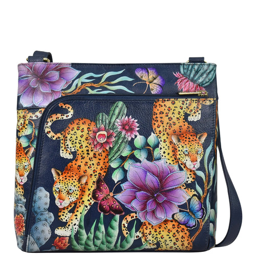 Anuschka Wild Desert Front Zip Crossbody