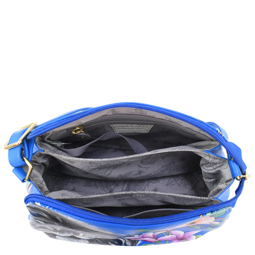 Anuschka Sapphire King Multi Compartment Bag