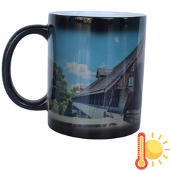 Color Changing Mug - Holz Brücke Wooden Bridge