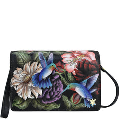 Anuschka Hummingbird Heaven 4 in 1 Organizer Crossbody