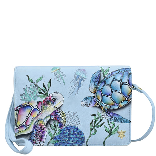 Anuschka Underwater Beauty 4 in 1 Crossbody Organizer