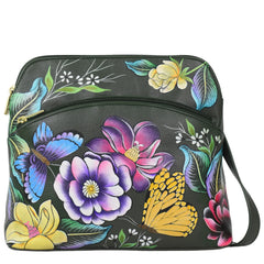 Anuschka Butterflies and Magnolia Medium Crossbody