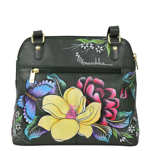 Anuschka Butterflies and Magnolia Medium Crossbody