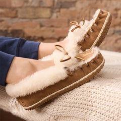 Minnetonka Ultimate Sheepskin Slipper - Tan