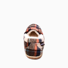 Minnetonka Tempe Moccasin - Brown Autumn Plaid