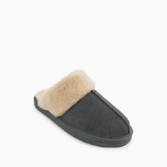 Minnetonka Chesney Scuff Slipper - Charcoal