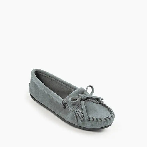 Minnetonka Kilty Hardsole Moccasin - Storm Blue