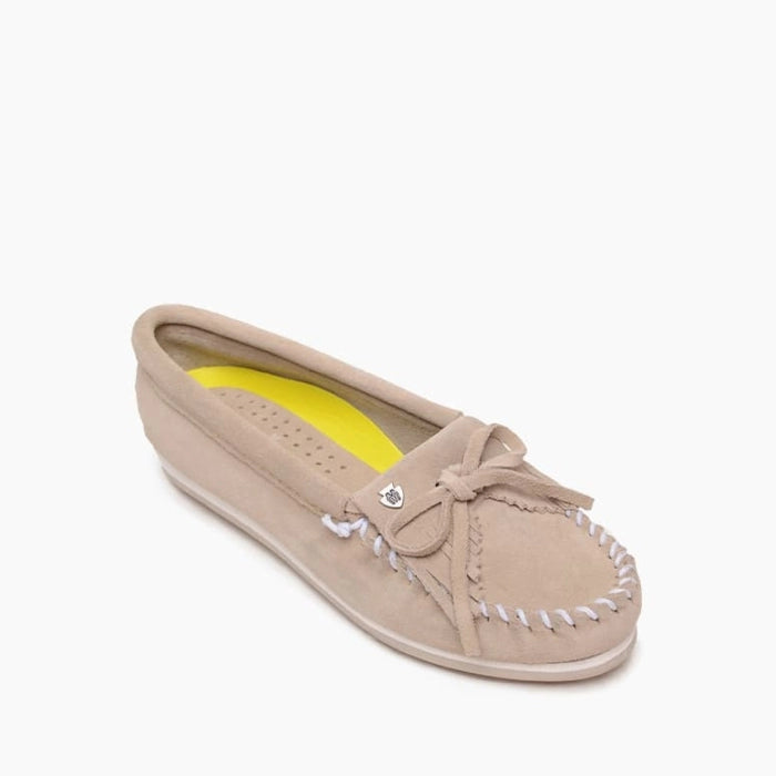 Minnetonka Kilty Plus Moccasin - Stone – The Covered Bridge
