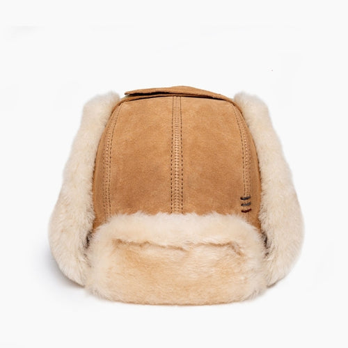 Minnetonka Sheepskin Bomber Hat - Tan