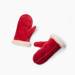 Minnetonka Sheepskin Mittens - Red