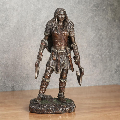Berserker Female Viking with Twin Axes
