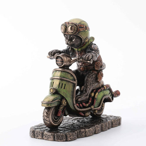 Steampunk Scooter Racer Cat