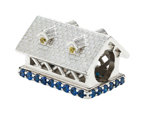 Gemstone Covered Bridge Bead