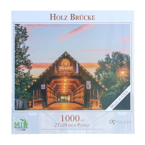 Holz Brücke Wooden Bridge Puzzle - 1000 pc