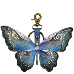 Anuschka Earth Song Blue Butterfly Bag Charm