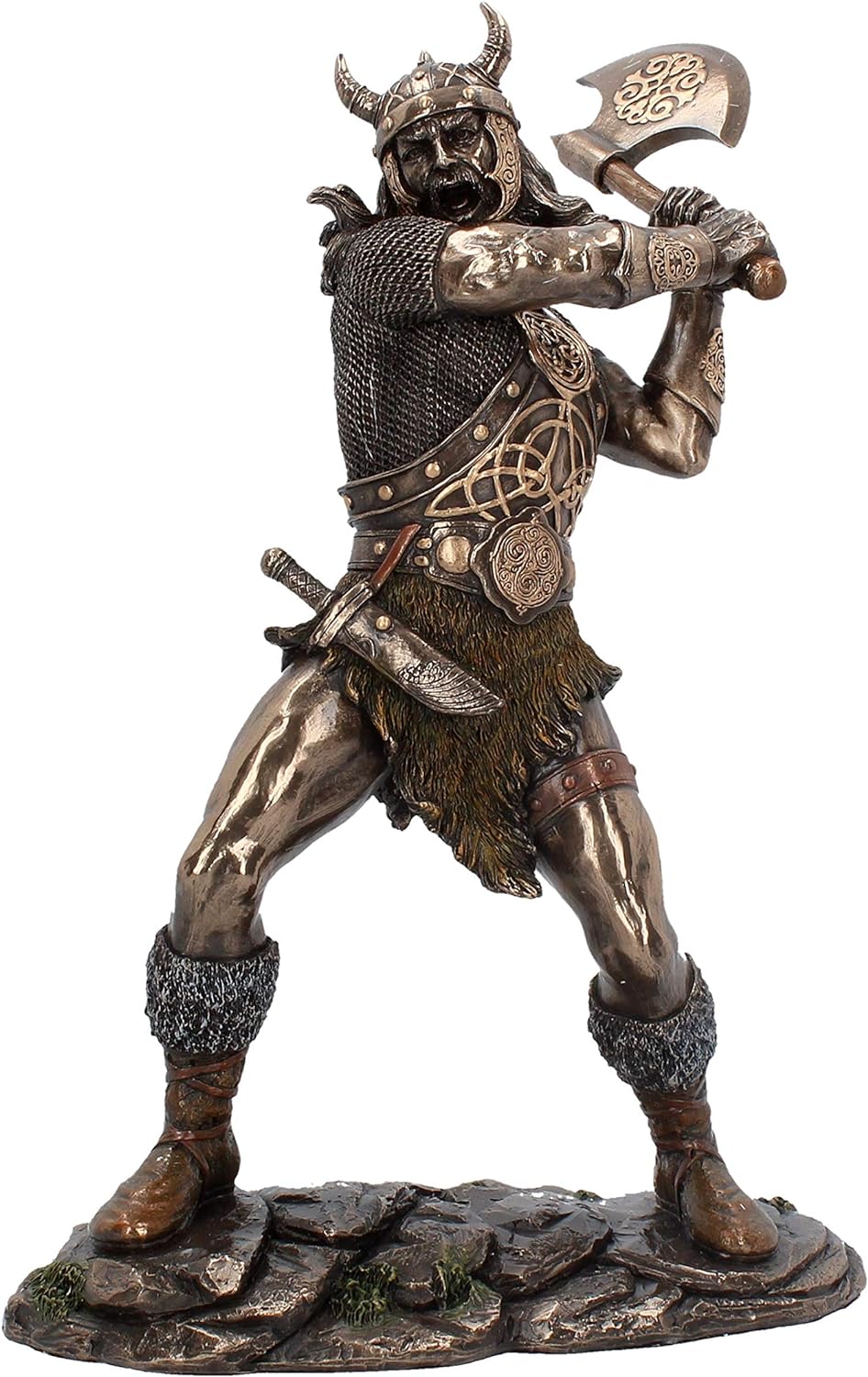置物 vikings Viking Warrior with Axe Statue – The Covered Bridge and Leather Shop
