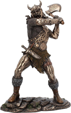 Viking Warrior with Axe Statue